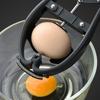 Black Egg Opener Spring Design Egg Cracker Durable Egg Separator Tool  Home Cooking Baking