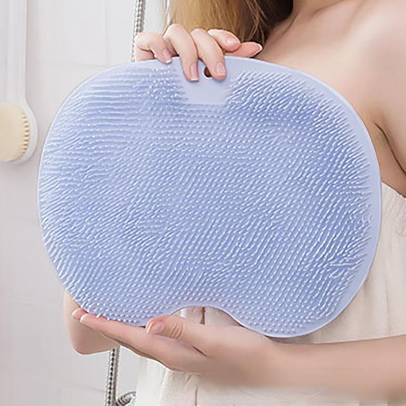 Многоразовый скребок для душа, щетка для чистки ног, коврик для мытья ног, многофункциональная присоска, настенный коврик, протирание рук, рук, тела, инструмент для купания