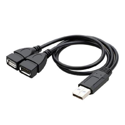 Кабель-разветвитель USB2.0 USB папа на 2 USB мамы Конвертер USB2.0 Многопортовый кабель-расширитель USB Адаптер-разветвитель