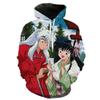 Men Inuyasha 3D Printed Hoodies Pullover Streetwear Fashion Hooded Tops Hoodie