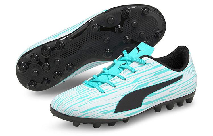 Puma Rapido III MG Jr Низкие Детские Футбольные Бутсы Аква-Зеленые Детские 106578-03