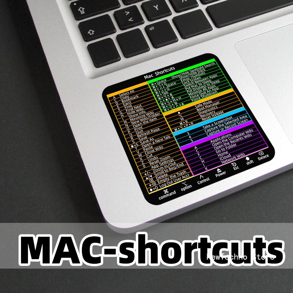Наклейки со значками горячих клавиш для Word Excel Windows/MAC/OS Графика букв Защитная наклейка для ноутбука