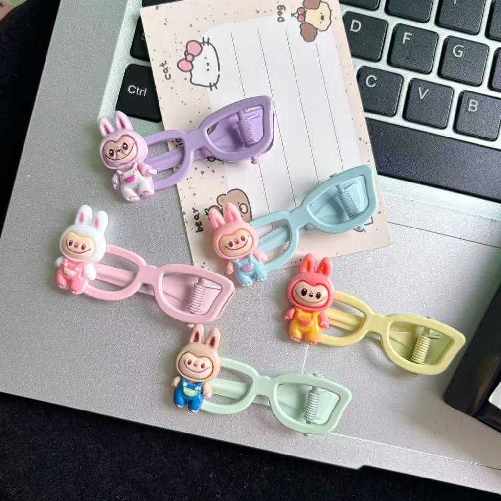 Cute Labu Glasses Hair Clip Cartoon Hair Accessories Girl Heart Girl Hair Hairpin Headwear