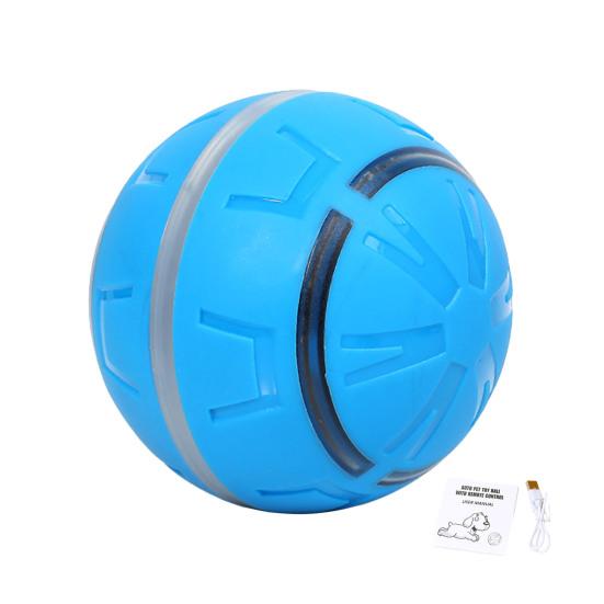 Электрическая игрушка для собак «катящийся мяч», умный автоматический прыгающий мяч со светодиодной подсветкой, интерактивная сенсорная активация, движущаяся игрушка для маленьких и средних собак