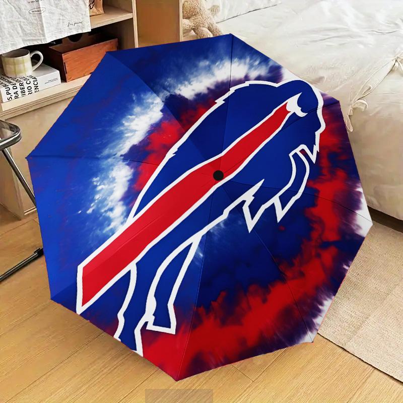 Buffalo basketball Logo Umbrella Folding umbrella, automatic umbrella 8-Frame for Travel, camping Use Gift for Halloween Christmas