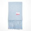 HAINT FLUFFY HEAVY wool MUFFLER_4COLORS_SKY BLUE