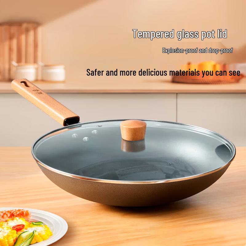 ROBAM CF2C Cast Iron Wok with Round Anti-Slip Base
