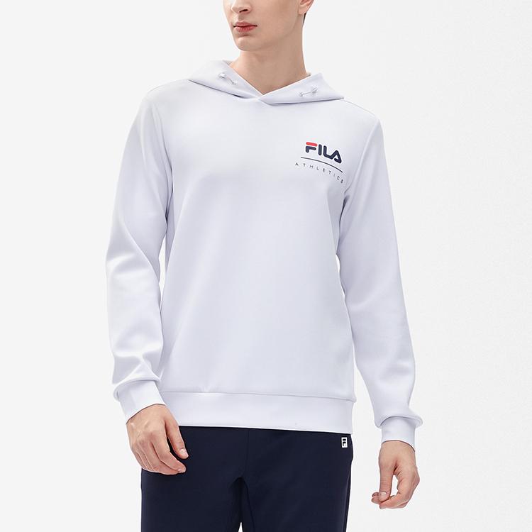 Men's Sweatshirt FILA Athletics Sweatshirt Men's Cool Stone White