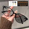 T Leg Cat Eye Pochromic Myopia Glasses for Women Outdoor Color Changing UV Protection Sunglasses Near Sight Eyeglasses