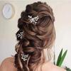 3pcs Handmade Rhinestone Hairpin Sparkling Women Tiara Stylish Bride Hair Accessories  Girl