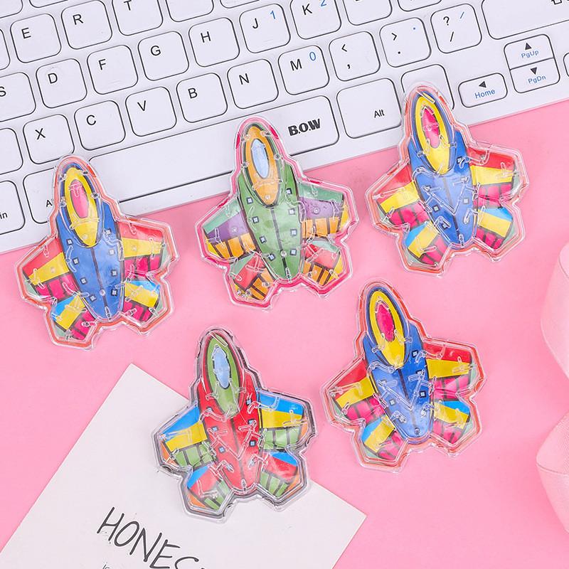 Childrens Marble Plastic Bead Maze Toy With Aircraft Shape For Fun Educational