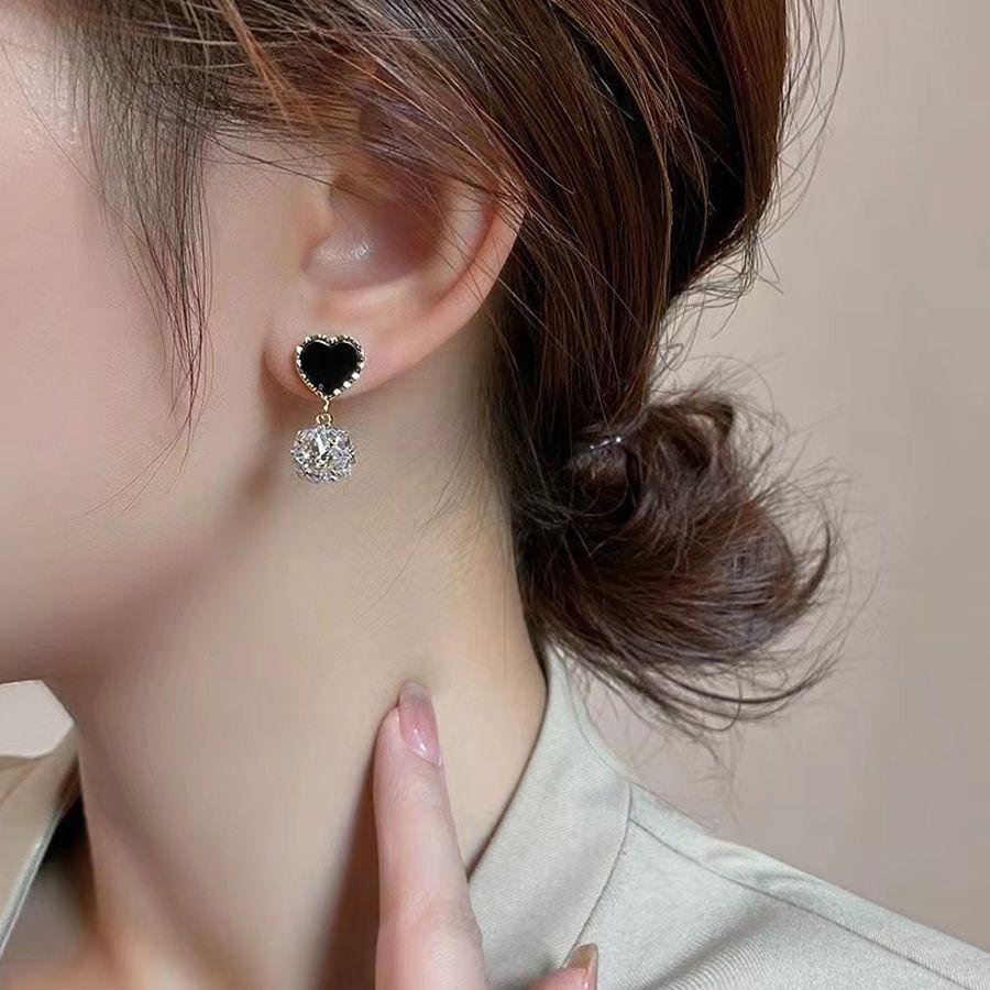 Без пирсинга, клипсы для ушей, циркониевые серьги Love, роскошные новые серьги