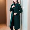 Elegant Plus Size Woolen Coat for Women, Fashionable and Slimming Long Jacket with High-end Quality