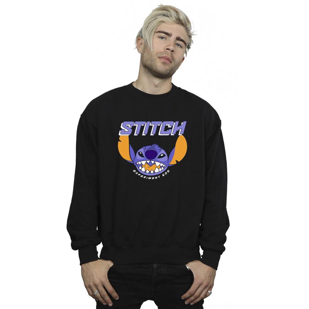 Disney Mens Lilo And Stitch Purple Sweatshirt