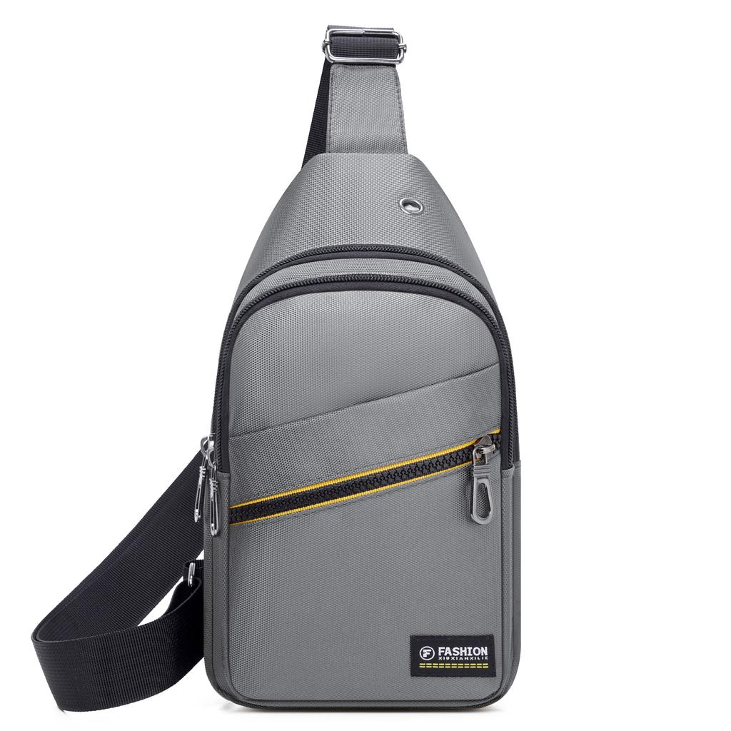 Нагрудная сумка, модная новая однотонная мужская нагрудная сумка, уличная повседневная модная сумка через плечо на одно плечо