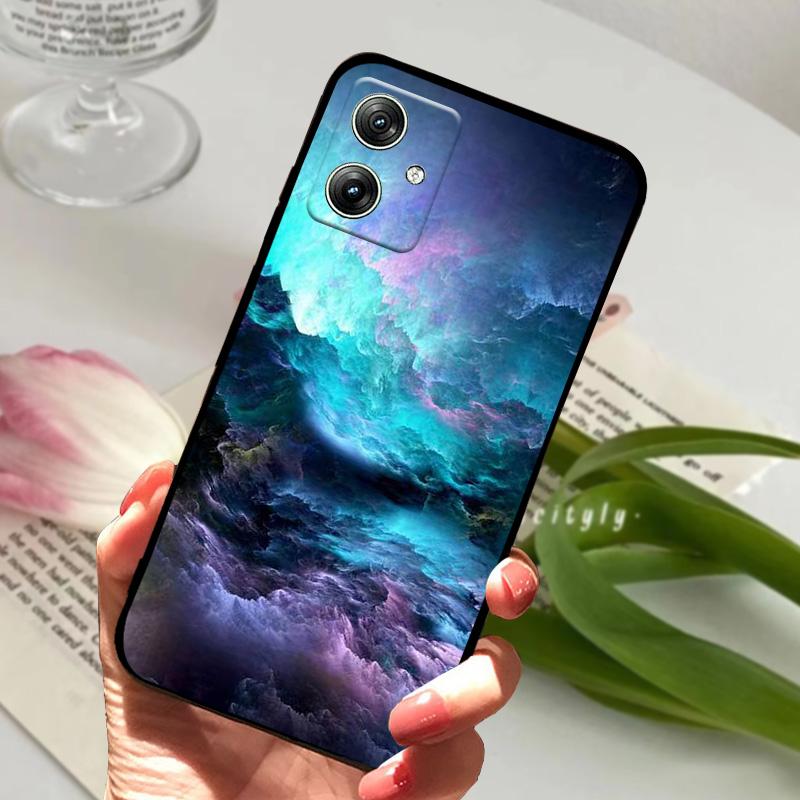 For Moto G55 5G Cases G64 G54 Power Sunset Beach Soft Silicone Matte TPU Phone Cover For Motorola Moto G35 Fundas Capa Cartoon