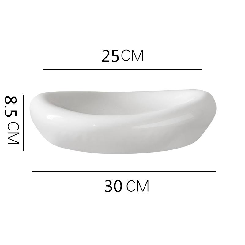 Белые керамические обеденные тарелки Рыбное блюдо Десертная тарелка Тарелка для стейка в западном стиле Диск для сашими Фруктовая тарелка Салатница Тарелки для суши