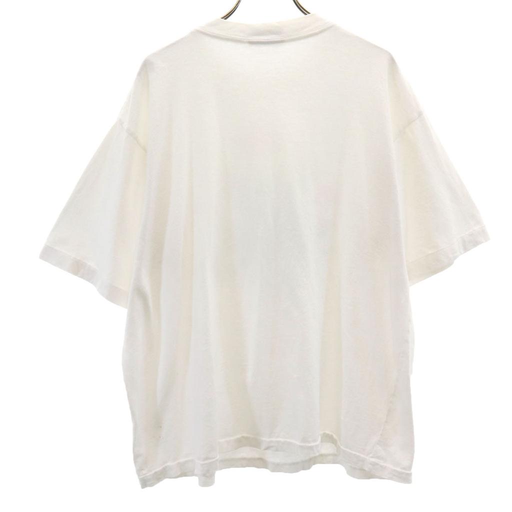 СЕВЕРНЫЙ 90-х годов Старая футболка с коротким рукавом Белая Одинарный шов Мужская Б/у