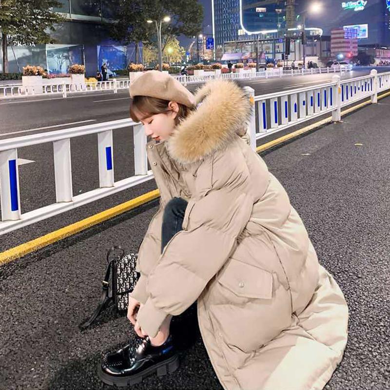 Женское бархатное хлопковое зимнее длинное свободное стеганое пальто больших размеров, женская зимняя куртка