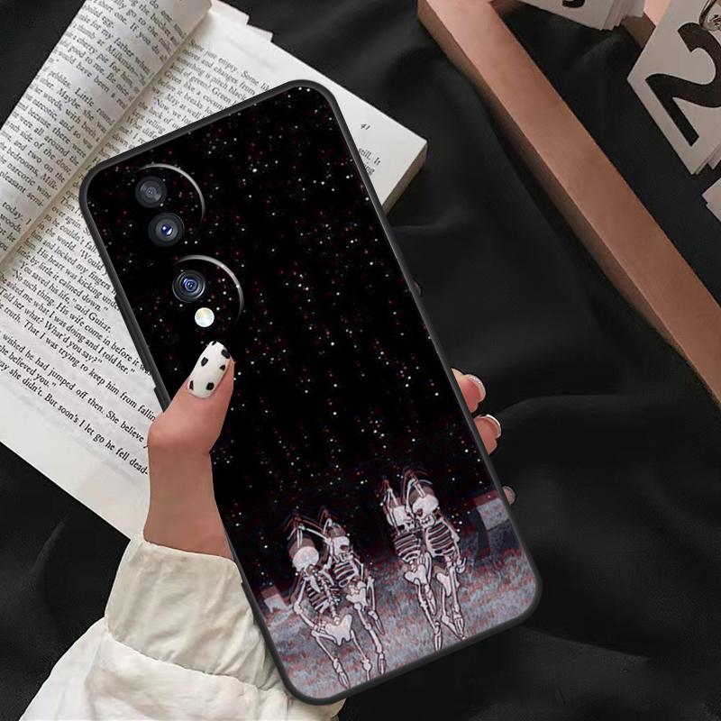 Психоделический скелет Для Honor Magic 8 Pro 6 5 7 Lite Чехол Для Honor 200 400 50 70 90 X8b X9a X9b X9c X9d Win RT