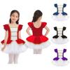 Kids Girls Ballet Dance Dress Gymnastic Leotard Tutu Princess Dress Children Stage Performance Clothes Christmas Gift