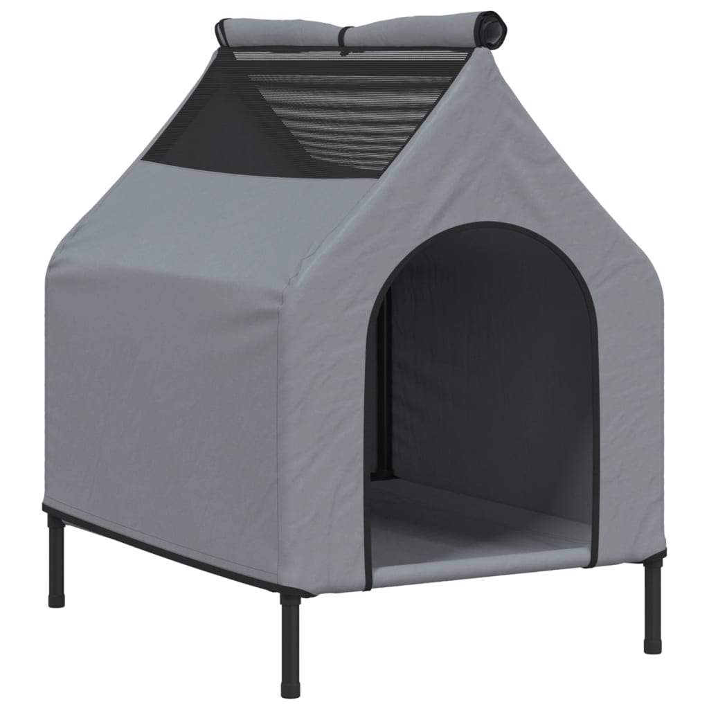 Dog House Light Gray Oxford Fabric and Steel