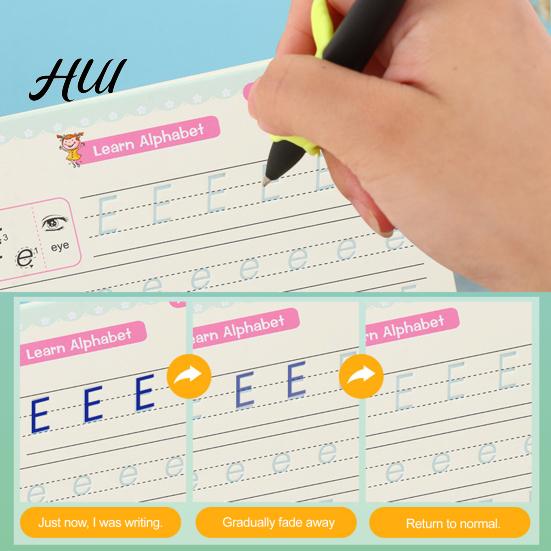 Numbers And Letters Workbook for Kids Magic Groove Practice Book Reusable Math Drawing Copybook Number Preschool Handwriting Exercises Alphabet