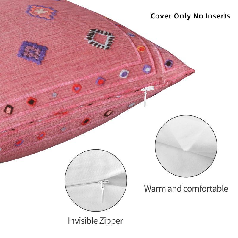 Pink Oriental Traditional Moroccan Style Luxury Pillow Cover Decoration Bohemian Ethnic Floral Car Cushion