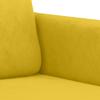 2 Piece Yellow Velvet Sofa Set