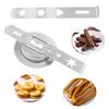 2 Pcs Pastry Attachment 8 Patterns with Connection Ring Meat Grinder Attachment Cookie Maker Attachment for Size 5 Meat Grinder
