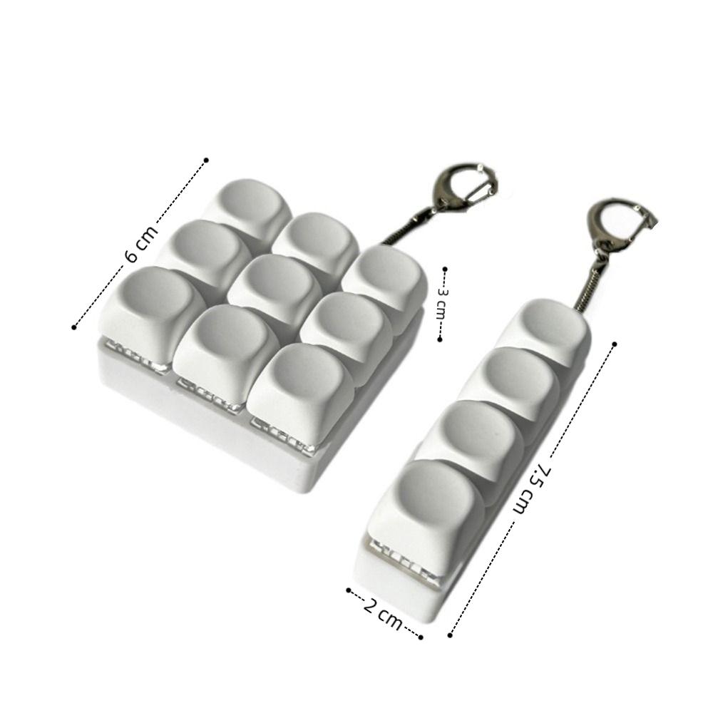Keycap Fidget Keychain DIY Keyboard Pinch Toy New Finger Keyboard Cap  Adult
