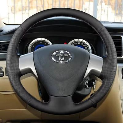 Ручная прошивка Чехол из микрофибры и кожи на руль автомобиля Для Corolla 2009-2013 Auris 2007-2009 Matrix 2009-2010