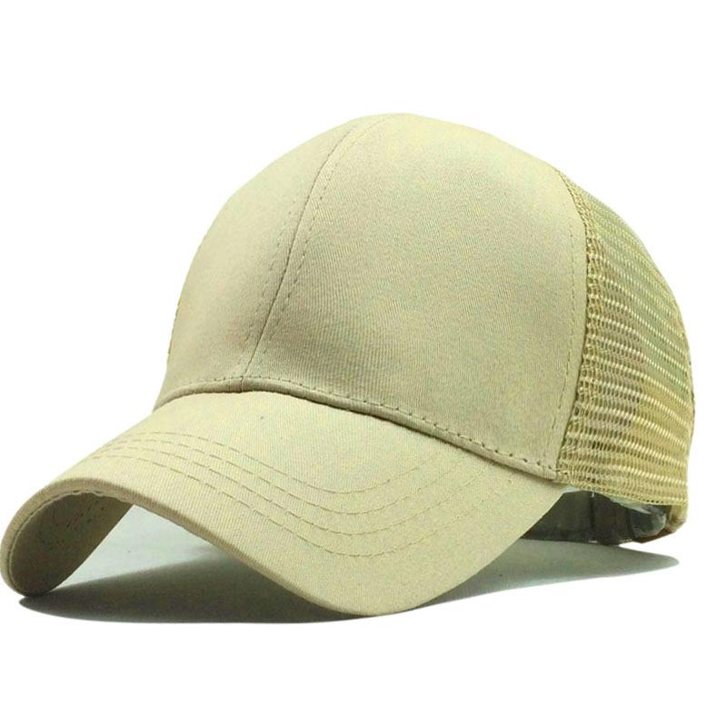 Модная женская бейсболка с хвостиком Snapback Hat Messy Bun Mesh Hat Спортивная шляпа от солнца