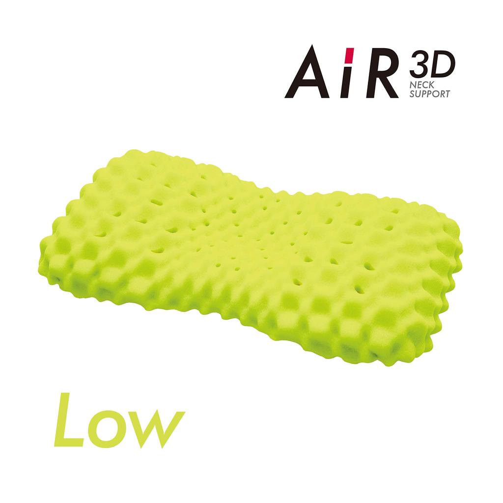 Nishikawa Подушка 3D специальной структуры для более глубокого сна Низкий серый Высокая посадка с неровной формой и системой поддержки шеи Структура распределения давления на голову