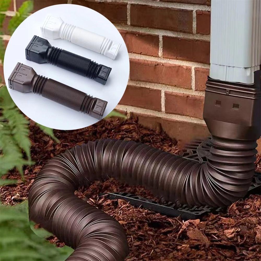 Durable Downspout Extender Flexible PE Flexible Downspout Rain Gutter Extension Rain Gutter
