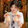 Charming Mini Gourd Plush Doll Keychain Cuddly Hanging Ornament Colorful Gift Idea
