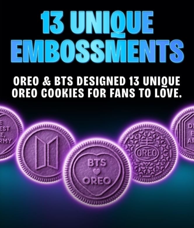 Печенье OREO со вкусом Хотток, коллаборация с BTS, 100 г, 4 упаковки