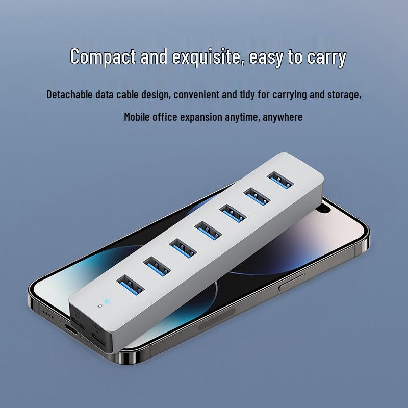 7-Port USB-C 3.1 Hub with Power – 7-in-1 USB 3.0 Expander