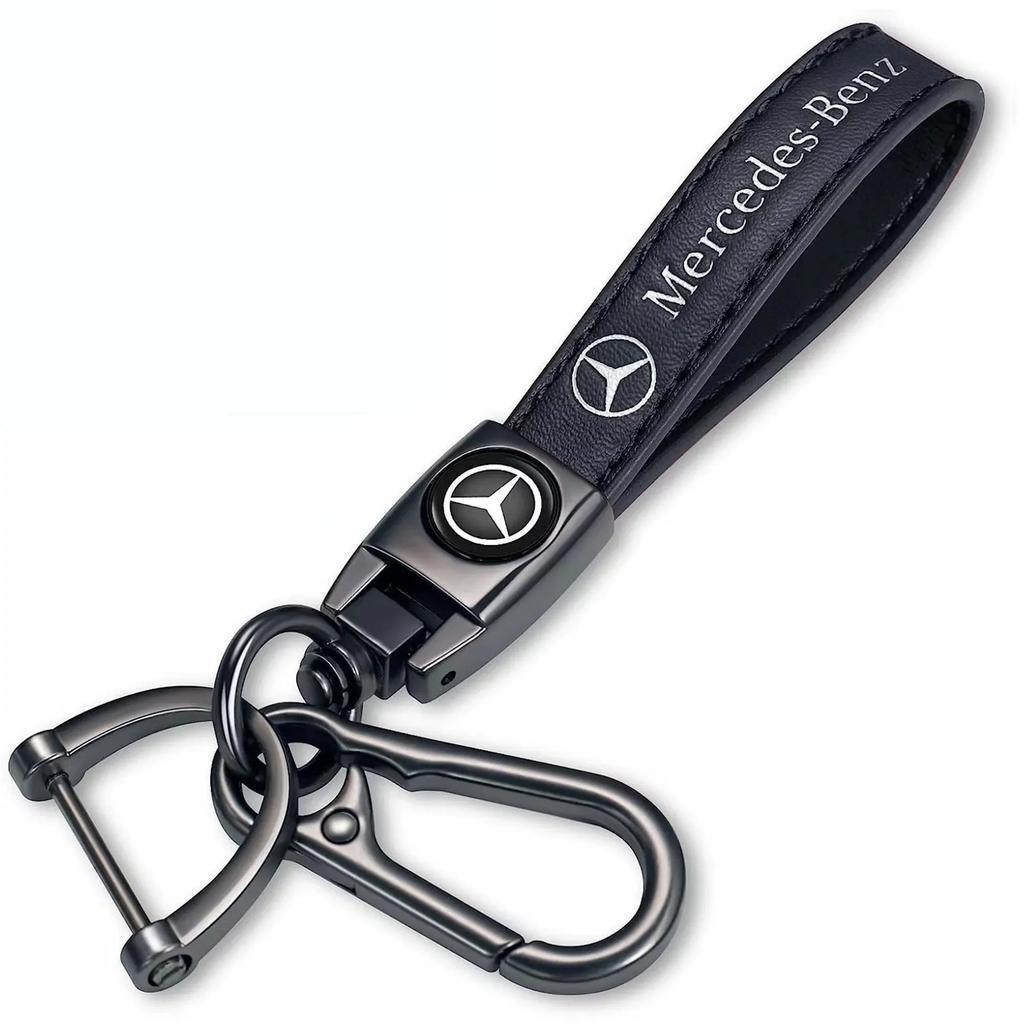 EJK4 2025 Hot New Leather Car Keys Chain Rings Buckle Holder KeysChain For Mercedes benz W203 W204 W205 W210 W211 W212 W164 W176 CLA