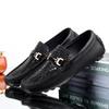 Man Casual Shoes 2022 Luxury Loafers Comfortable Fashion Genuine Leather Men'S Shoes Crocodile Pattern High Quality Dress Flats