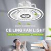 Acrylic Intelligent Ceiling Fan Lamp AC220V Modern Design Led Creative Lamp Restaurant Bedroom Study 3 Color Fan Light With Remote Control