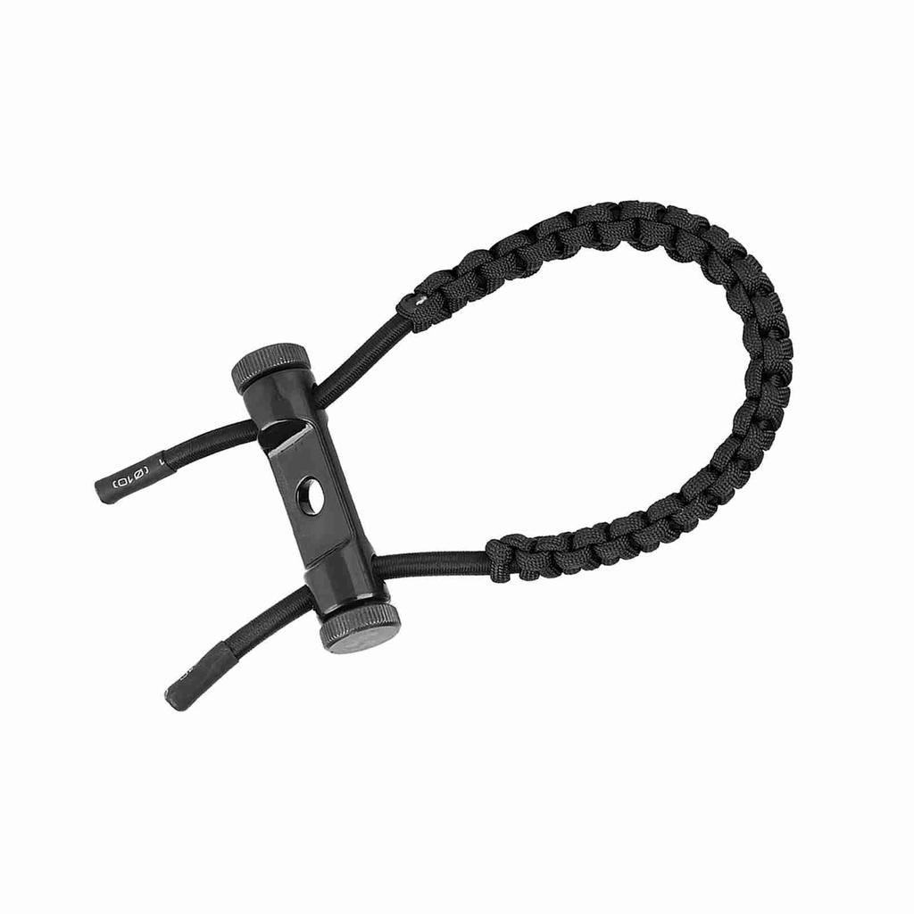 Archery Equipment Adjustable Compound Wrist Rope Polyester Braided Strap Cord (Black)