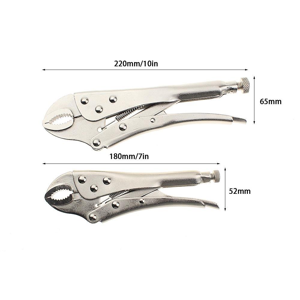 7" 10" дюймовые круглые плоскогубцы с фиксатором и прямыми губками многофункциональные ручные инструменты