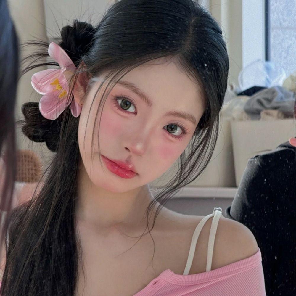 Korean Style Simulation Flower Hair Clip Bohemian Style Tulip Flower Hairpin Elegant Holiday