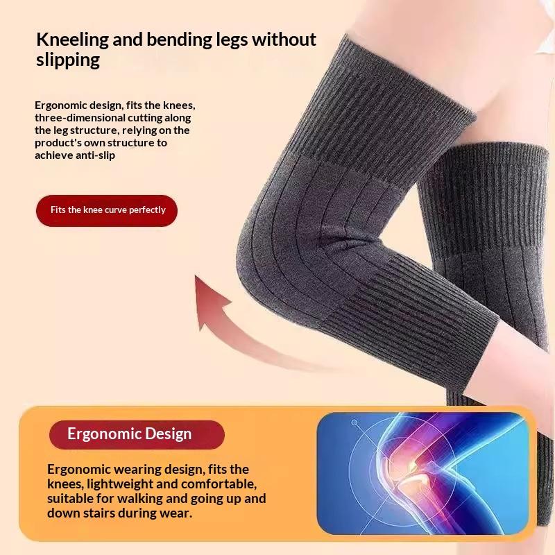 1 пара толстых теплых шерстяных наколенников, защита для ног, кашемировый протектор для колен, ветрозащитные, холодостойкие гетры, женские, мужские, наколенники, рукава для ног