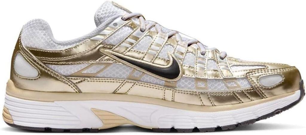 Nike W P-6000 Белое Золото Черный Женские Беговые Кроссовки Ретро Кроссовки IF1787-100 Размер 27,5 см US W 10,5 Импорт из Японии Оригинальные