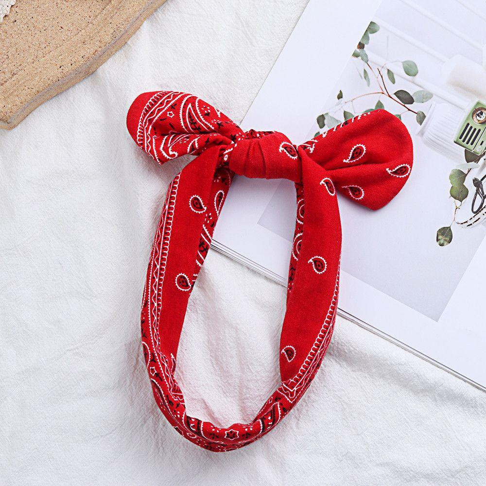 Аксессуары для волос Банданы Кроличьи ушки Повязка для волос Узел Головная повязка Ретро Повязка на голову Женские повязки с узлом