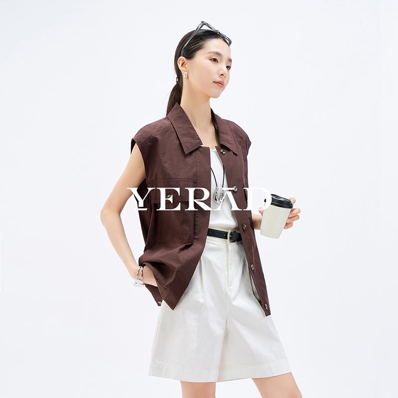 Yalida Lao Qian temperament loose sleeveless workwear vest women's top casual vest jacket