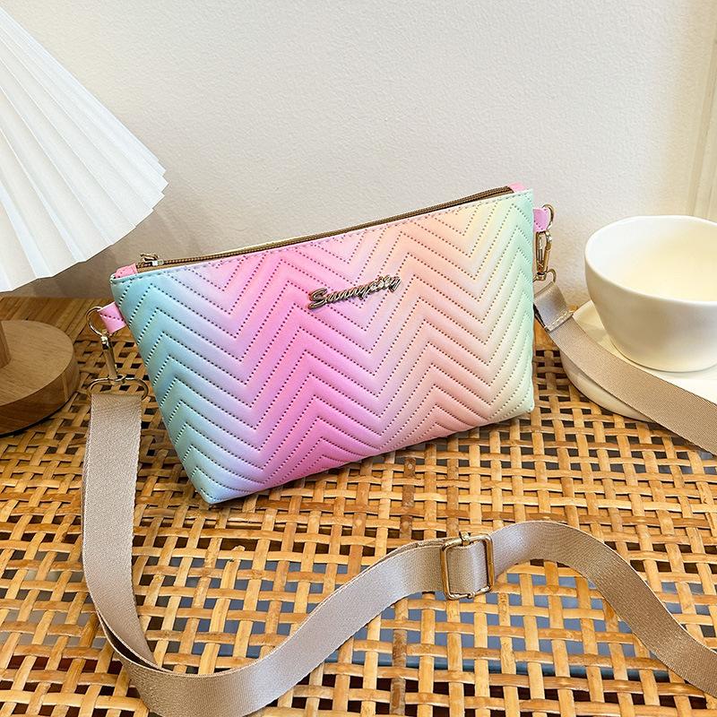 Радужная наплечная сумка-мессенджер, новая высококлассная сумка для мобильного телефона, сумка, женская сумка-мессенджер, маленькая сумка-саквояж.