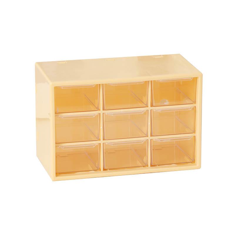 Прозрачный органайзер для украшений и аксессуаров для волос из девяти сеток для хранения на рабочем столе